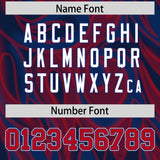 Custom Navy Personalized Printed Graffiti Pattern Design Authentic Football Jersey