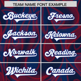 Custom Navy Personalized Printed Graffiti Pattern Design Authentic Football Jersey