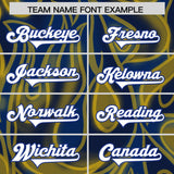 Custom Royal Personalized Printed Graffiti Pattern Design Authentic Football Jersey