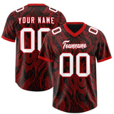 Custom Black Personalized Printed Graffiti Pattern Design Authentic Football Jersey