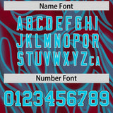 Custom Crimson Personalized Printed Graffiti Pattern Design Authentic Football Jersey