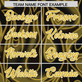 Custom Black Personalized Printed Graffiti Pattern Design Authentic Football Jersey