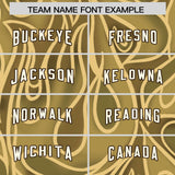 Custom Khaki Personalized Printed Graffiti Pattern Design Authentic Football Jersey