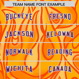 Custom Yellow Personalized Printed Graffiti Pattern Design Authentic Football Jersey