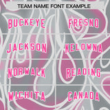 Custom Grey Personalized Printed Graffiti Pattern Design Authentic Football Jersey