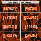 Custom Black Personalized Printed Graffiti Pattern Design Authentic Football Jersey