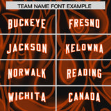 Custom Black Personalized Printed Graffiti Pattern Design Authentic Football Jersey