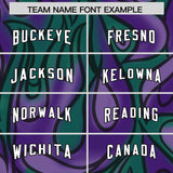 Custom Purple Personalized Printed Graffiti Pattern Design Authentic Football Jersey