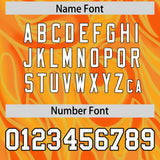 Custom Gold Orange Personalized Printed Graffiti Pattern Design Authentic Football Jersey