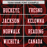 Custom Black Personalized Printed Graffiti Pattern Design Authentic Football Jersey