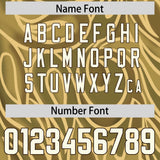 Custom Khaki Personalized Printed Graffiti Pattern Design Authentic Football Jersey