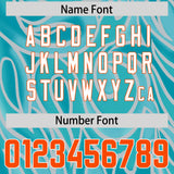 Custom Teal Personalized Printed Graffiti Pattern Design Authentic Football Jersey