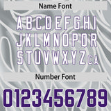 Custom Grey Personalized Printed Graffiti Pattern Design Authentic Football Jersey