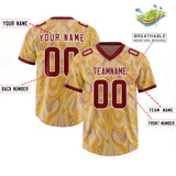 Custom Khaki Personalized Printed Graffiti Pattern Design Authentic Football Jersey