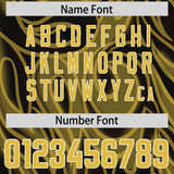 Custom Black Personalized Printed Graffiti Pattern Design Authentic Football Jersey