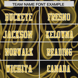 Custom Black Personalized Printed Graffiti Pattern Design Authentic Football Jersey