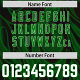 Custom Black Personalized Printed Graffiti Pattern Design Authentic Football Jersey