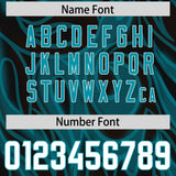Custom Black Personalized Printed Graffiti Pattern Design Authentic Football Jersey