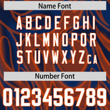 Custom Navy Personalized Printed Graffiti Pattern Design Authentic Football Jersey