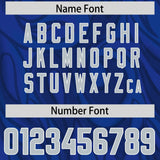 Custom Royal Personalized Printed Graffiti Pattern Design Authentic Football Jersey