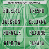 Custom Green Personalized Printed Graffiti Pattern Design Authentic Football Jersey