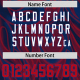Custom Navy Personalized Printed Graffiti Pattern Design Authentic Football Jersey