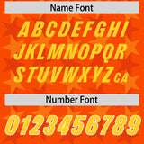 Custom Orange Gold Personalized All Star Graffiti Pattern Authentic Football Jersey