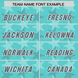 Custom Bright Green Dark Gray Personalized All Star Graffiti Pattern Authentic Football Jersey