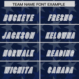 Custom Navy Royal Personalized All Star Graffiti Pattern Authentic Football Jersey