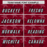 Custom Crimson Black Personalized All Star Graffiti Pattern Authentic Football Jersey