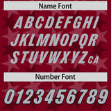 Custom Crimson Black Personalized All Star Graffiti Pattern Authentic Football Jersey