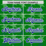 Custom Kelly Green Royal Personalized All Star Graffiti Pattern Authentic Football Jersey
