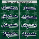 Custom Green Navy Personalized All Star Graffiti Pattern Authentic Football Jersey