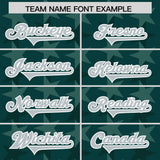 Custom Midnight Green Grey Personalized All Star Graffiti Pattern Authentic Football Jersey