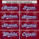 Custom Crimson Purple Personalized All Star Graffiti Pattern Authentic Football Jersey
