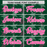 Custom Green Pink Personalized All Star Graffiti Pattern Authentic Football Jersey