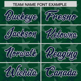 Custom Green Navy Personalized All Star Graffiti Pattern Authentic Football Jersey