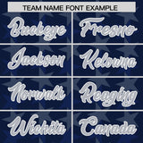 Custom Navy Royal Personalized All Star Graffiti Pattern Authentic Football Jersey