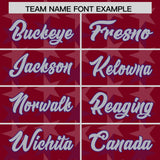 Custom Crimson Purple Personalized All Star Graffiti Pattern Authentic Football Jersey