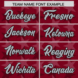 Custom Crimson Black Personalized All Star Graffiti Pattern Authentic Football Jersey