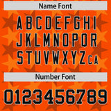 Custom Orange Black Personalized All Star Graffiti Pattern Authentic Football Jersey