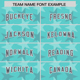 Custom Bright Green Dark Gray Personalized All Star Graffiti Pattern Authentic Football Jersey