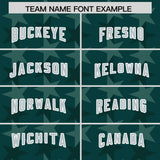 Custom Midnight Green Grey Personalized All Star Graffiti Pattern Authentic Football Jersey