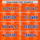 Custom Orange Royal Personalized All Star Graffiti Pattern Authentic Football Jersey
