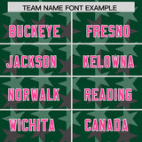 Custom Green Pink Personalized All Star Graffiti Pattern Authentic Football Jersey