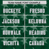 Custom Green Grey Personalized All Star Graffiti Pattern Authentic Football Jersey