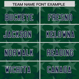 Custom Green Navy Personalized All Star Graffiti Pattern Authentic Football Jersey