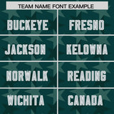 Custom Midnight Green Grey Personalized All Star Graffiti Pattern Authentic Football Jersey