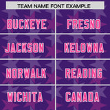 Custom Purple Pink Personalized All Star Graffiti Pattern Authentic Football Jersey