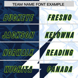 Custom White Navy Split Personalized Lightning Pattern Football Jersey